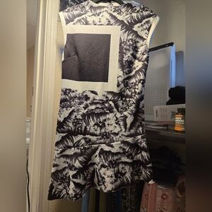 Zara Retro black and white dress* flaw*